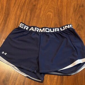 Under Armour Women's Dark Blue Athletic Shorts